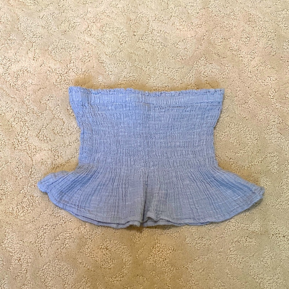 American Eagle peplum tube top (XXS)